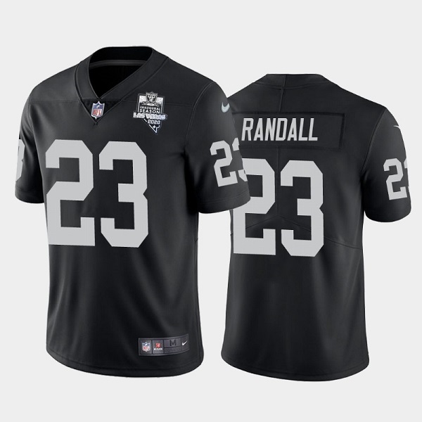 Men's Las Vegas Raiders #23 Damarious Randall Black 2020 Inaugural Season Vapor Limited Stitched Jersey